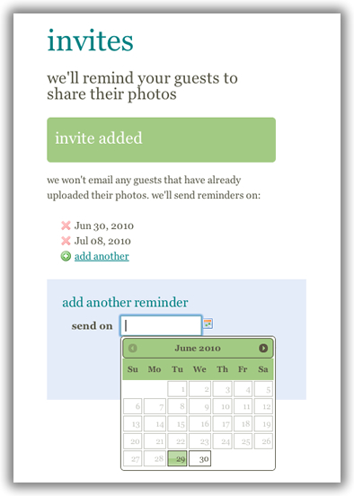 Scheduling email reminders